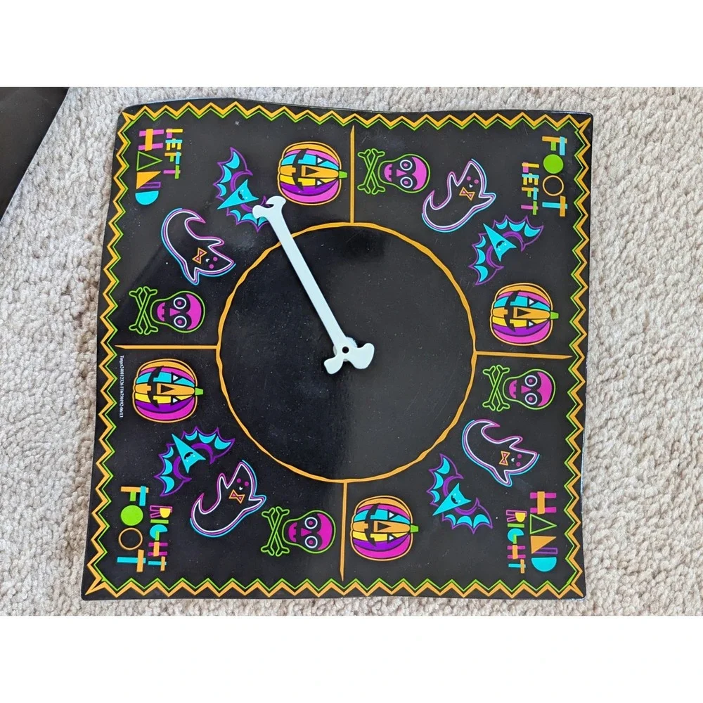 Halloween Game Set Floor Mat Spinner Jointed Banner Neon Spooky